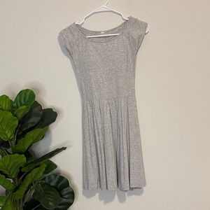 Uniqlo Gray Mini Dress with built in bra XS